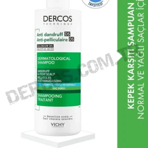 Vichy DERCOS - Kepek Karşıtı Şampuan - Normal ve Yağlı Saçlar İçin 390 ml